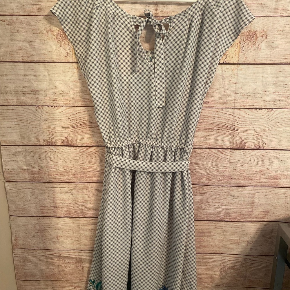 Nwt Lauren Conrad Pleat Neck Dress Medium - Picture 5 of 7